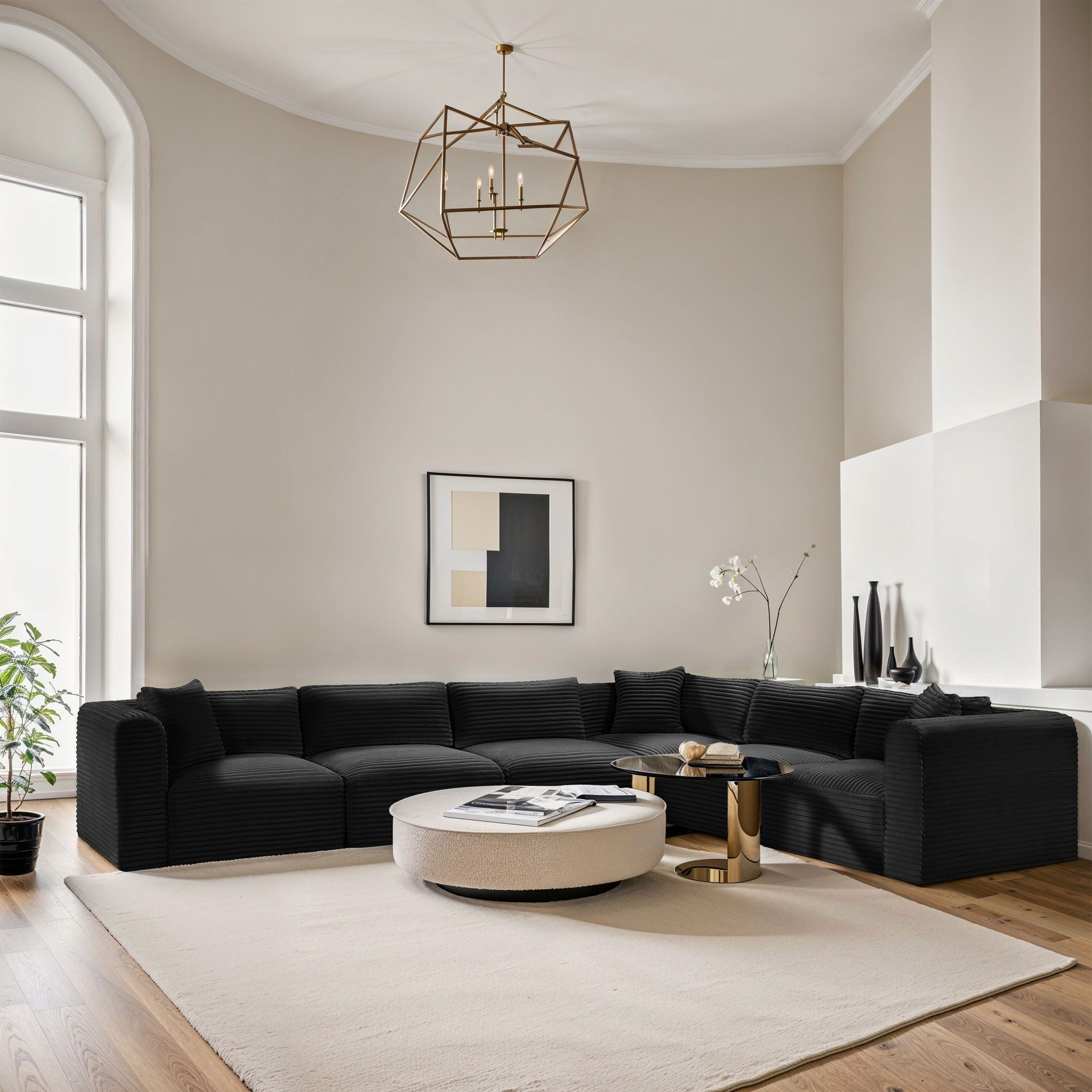 Shaggy - 6 Piece Modular Corner Sectional