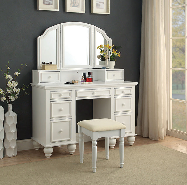 Athy Vanity w/ Stool — Athy Vanity w/ Stool