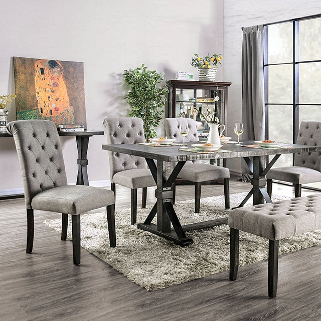 Alfred Dining Collection — Alfred 6 Pc Dining Table Set w/ Bench