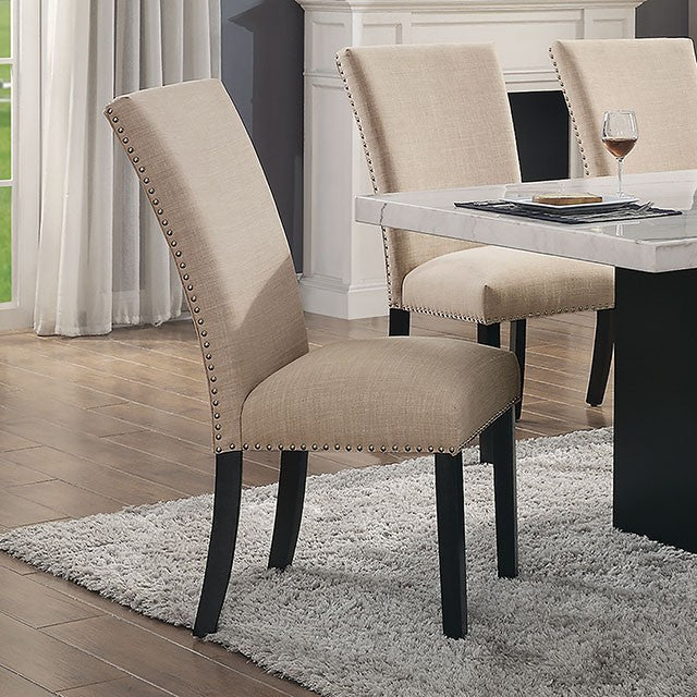 Kian Dining Collection — Kian Side Chair, Beige (2/Ctn)