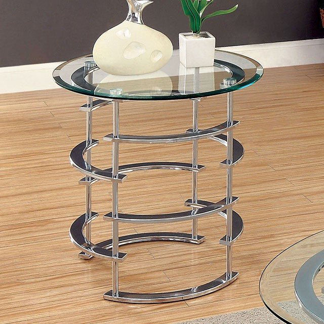 Clonmel End Table, Chrome — Clonmel End Table, Chrome