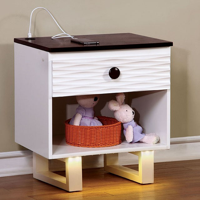 Meredith Night Stand w/ USB Outlet — Meredith Night Stand w/ USB Outlet