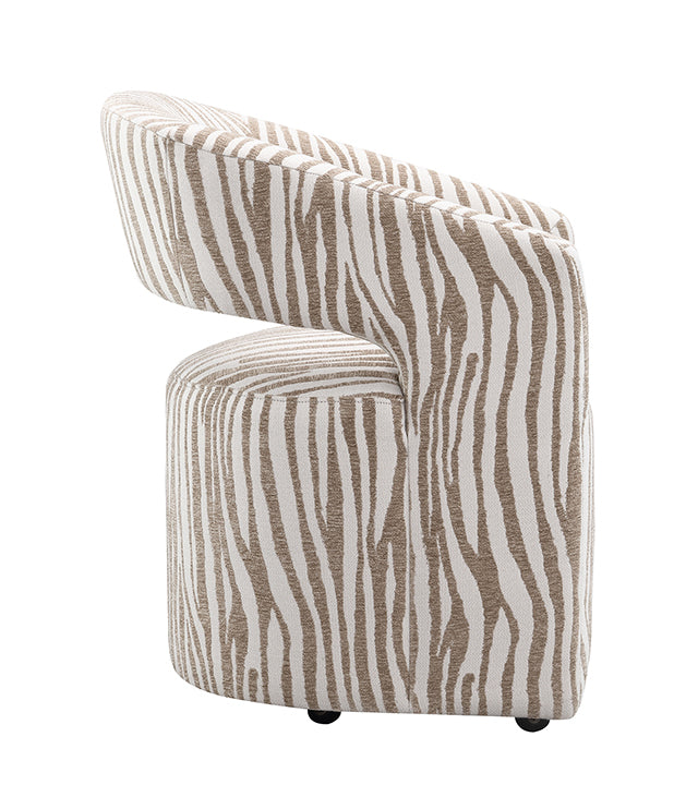 Tresa Dining Arm Chair w/ Casters