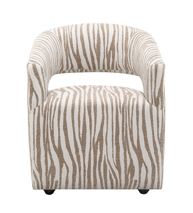 Tresa Dining Arm Chair w/ Casters