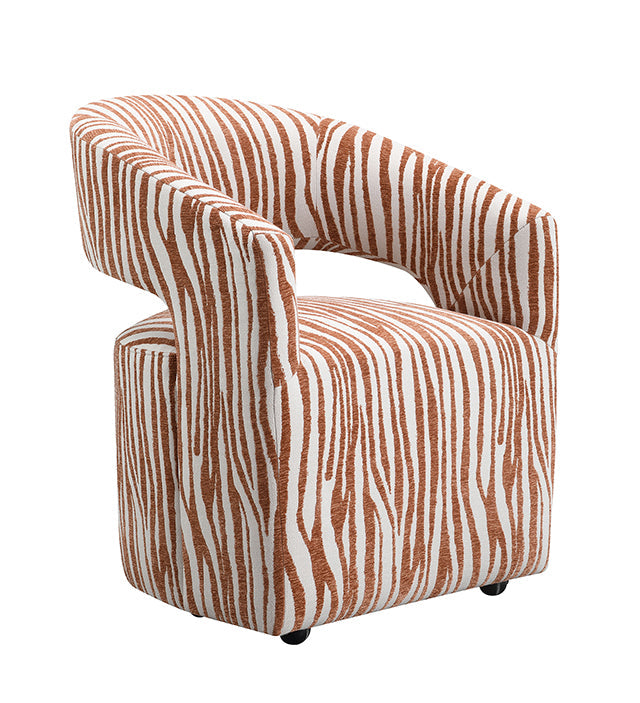 Tresa Dining Arm Chair w/ Casters