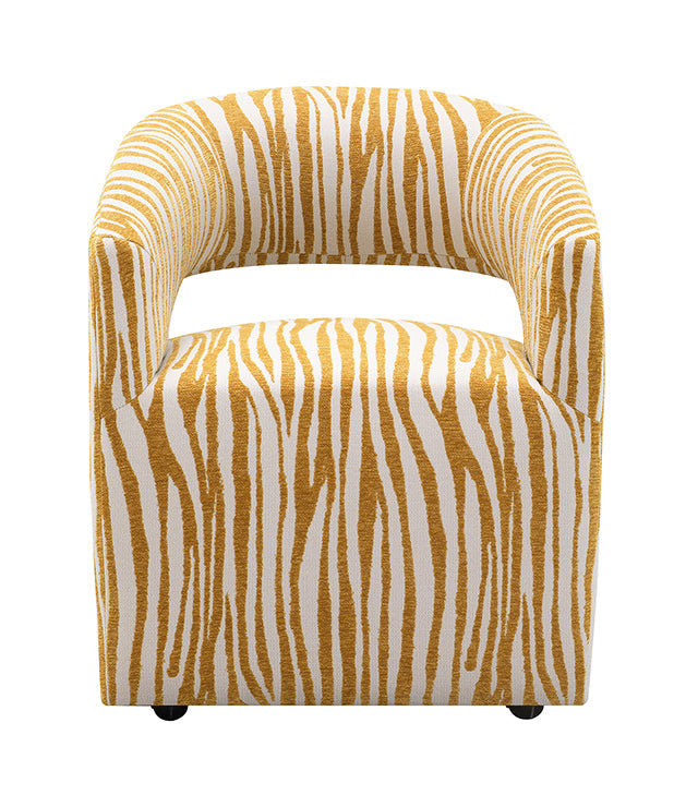 Tresa Dining Arm Chair w/ Casters