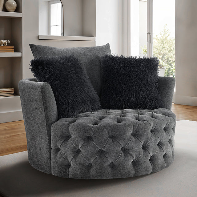 Sofi Button Tufted Swivel Chair — Sofi Button Tufted Swivel Chair