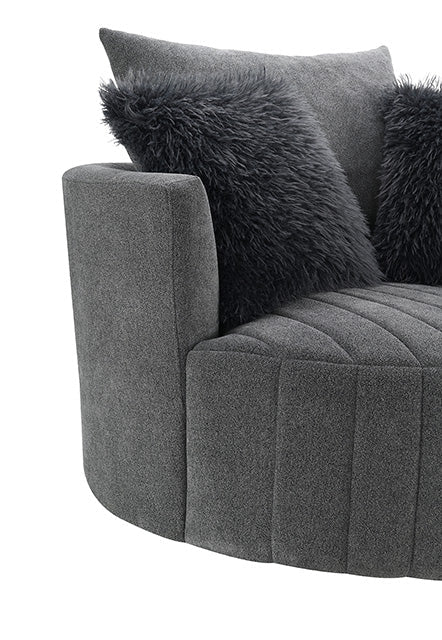 Hoople Channel Tufted Swivel Chair