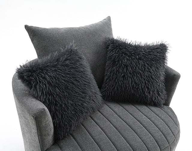 Hoople Channel Tufted Swivel Chair