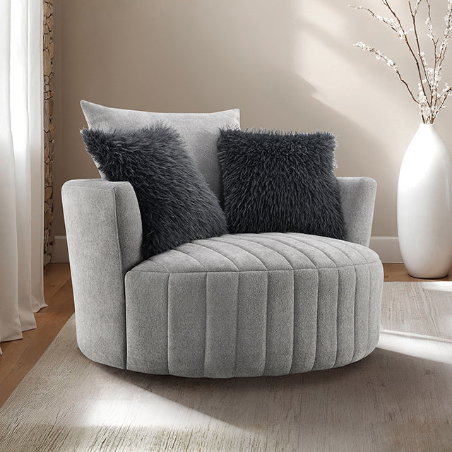 Hoople Channel Tufted Swivel Chair — Hoople Channel Tufted Swivel Chair