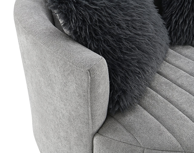 Hoople Channel Tufted Swivel Chair