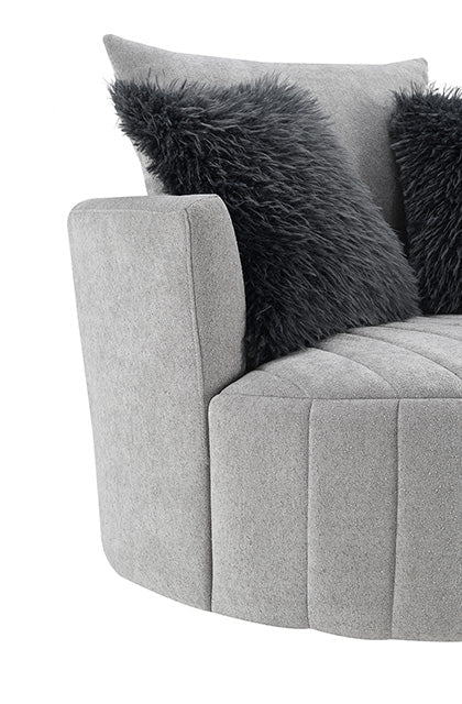 Hoople Channel Tufted Swivel Chair