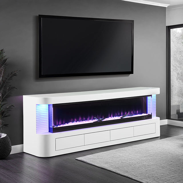 Luken TV Stand — Luken 71" TV Stand w/ Electric Fire Place