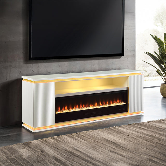 Medea TV Stand w/ Heater — Medea 71" TV Stand w/ Electric Fire Place