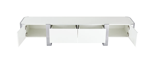 Larvik TV Stand White w/ Gold Frame