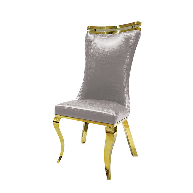Palazzo Chair, Gold/Silver (2/CTN) — Palazzo Chair, Gold/Silver (2/CTN)