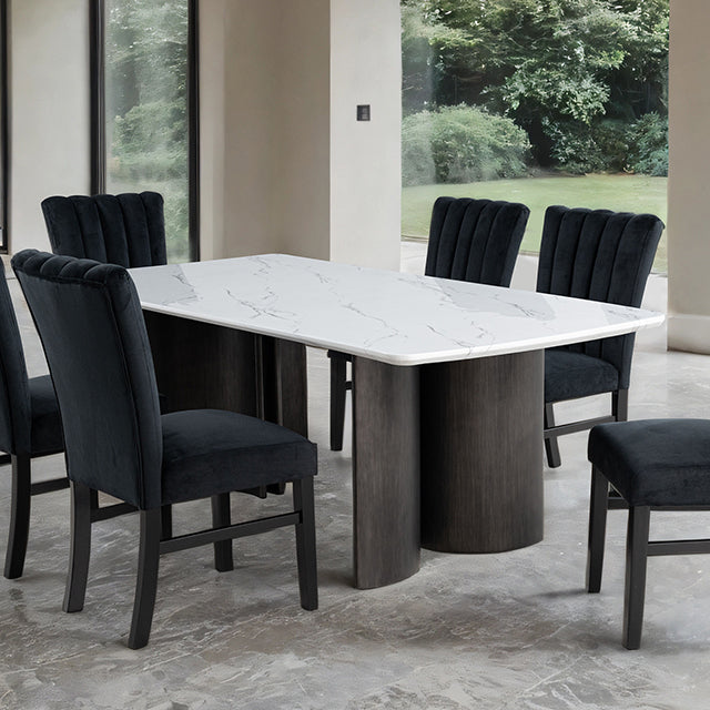 Selsey Dining Collection — Selsey Dining Table, White Stone Top