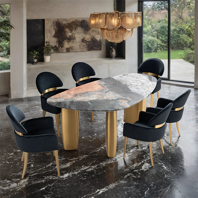 Northwich Dining Collection — Northwich 7 Pc. Dining Table Set W/ Black Chair