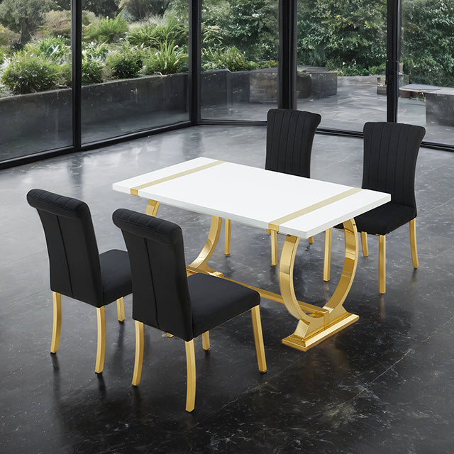 Holstebro Dining Collection — Holstebro 5 Pc 60" Dining Table Set