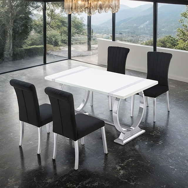 Holstebro Dining Collection — Holstebro 5 Pc 60" Dining Table Set