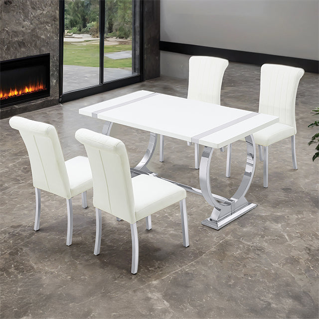 Holstebro Dining Collection — Holstebro 5 Pc 60" Dining Table Set