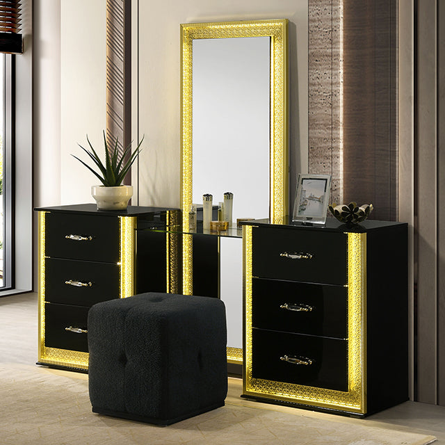 Hazeline Vanity Set w/ Stool — Hazeline Vanity Set w/ Stool