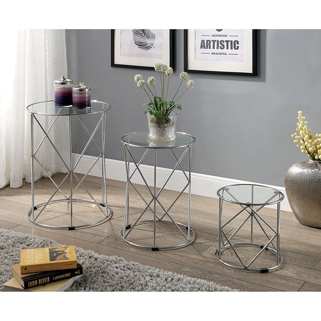 Madyson 3-Piece Nesting Table Set, 3 Colors