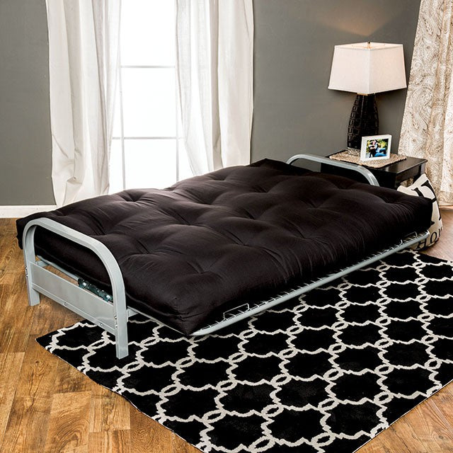 Plosh 8" Black Futon Mattress w/ Spring — Plosh 8" Black Futon Mattress w/ Spring