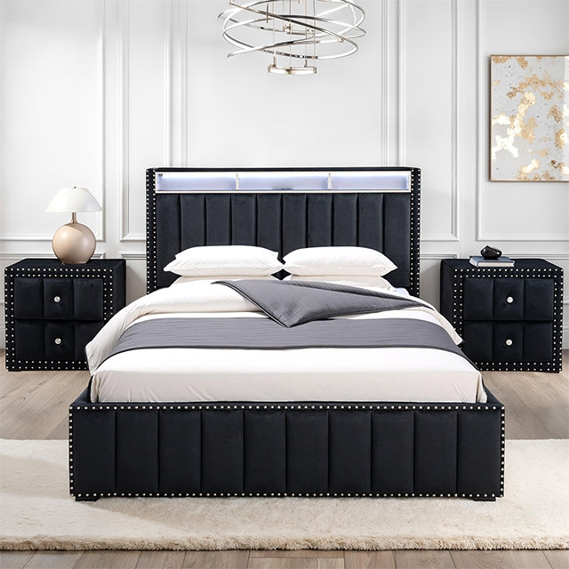 Farese Bedroom Collection — Farese Queen Bed w/ 2 Nightstands