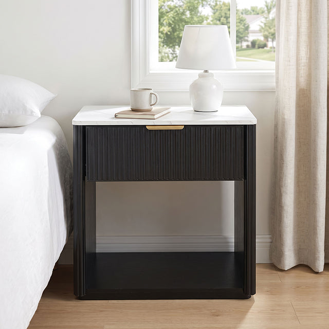 Gants Nightstand w/ Open Shelf — Gants Nightstand w/ Open Shelf