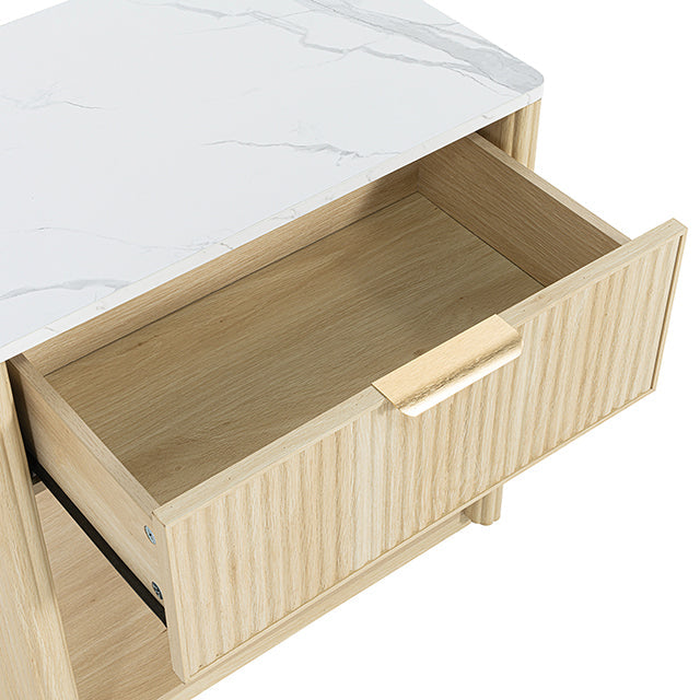 Gants Nightstand w/ Open Shelf
