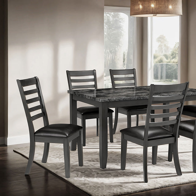 Adia Faux Marble Dining Set