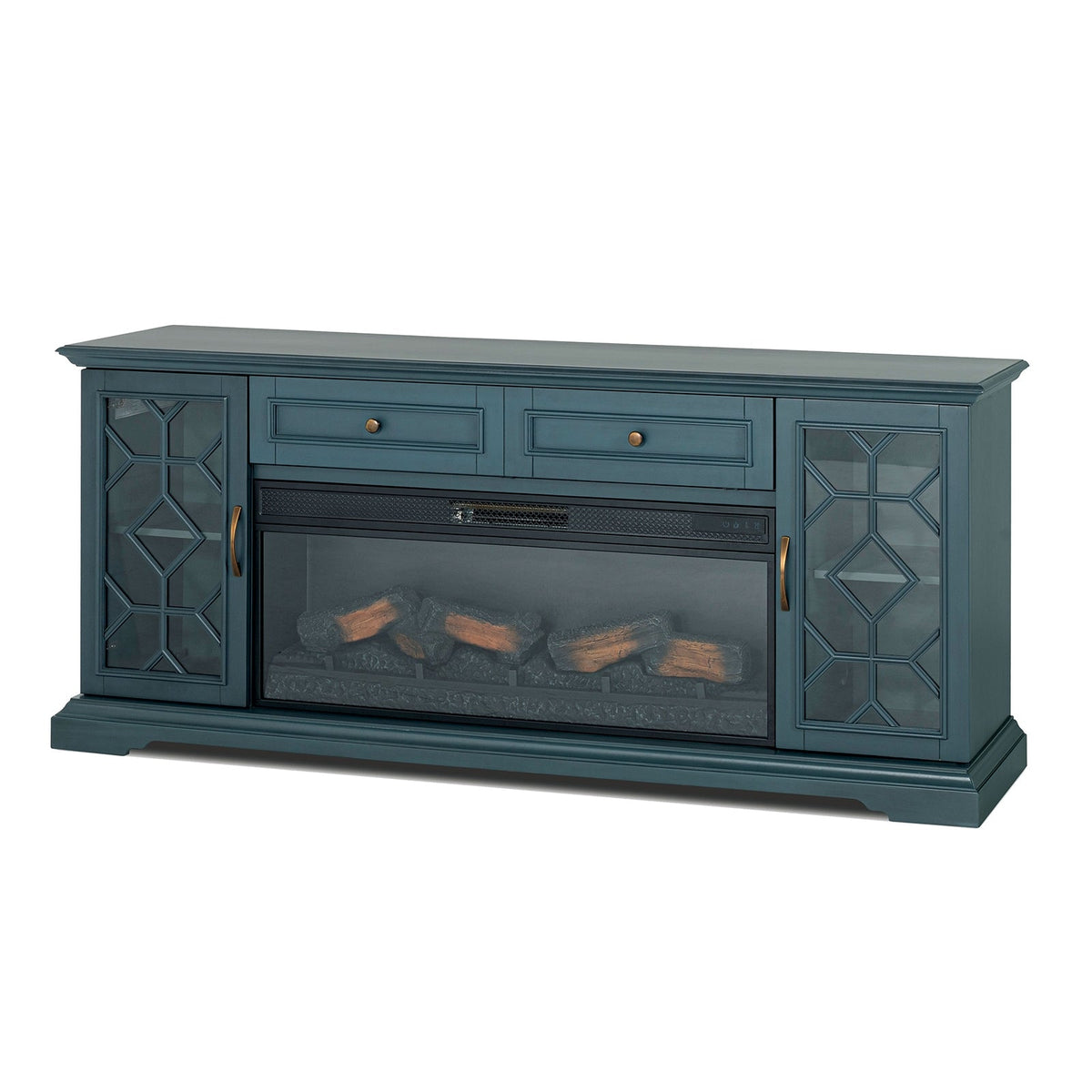 Fidel 74'' TV Console w/ Electric Fireplace