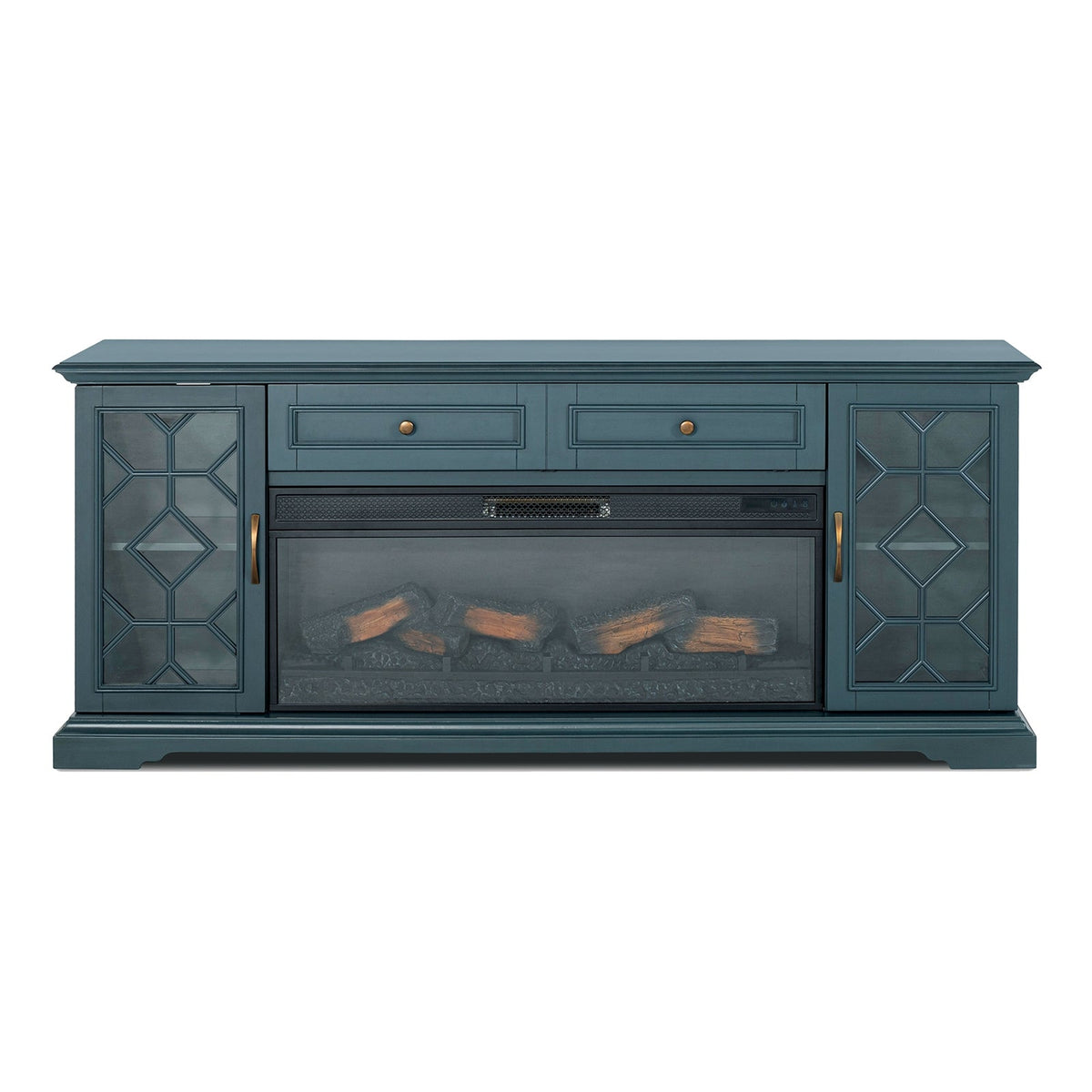 Fidel 74'' TV Console w/ Electric Fireplace