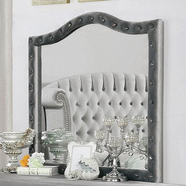 Alzir Black Bedroom Collection - Mirror / Gray