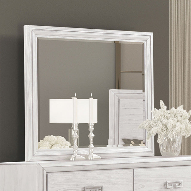 Basilone Rustic White Bedroom Collection - Mirror