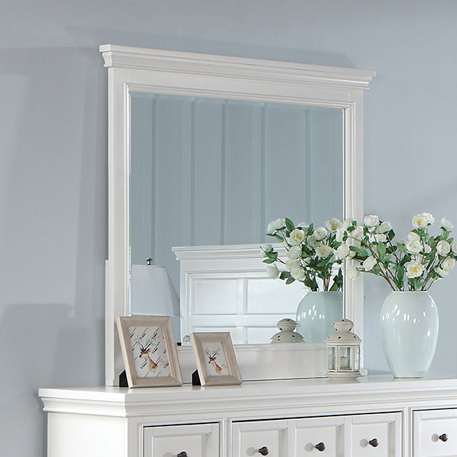 Castile White Transitional Bedroom Collection - Mirror