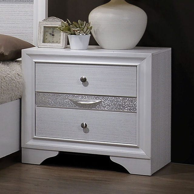 Chrissy Glamorous Bedroom Collection - Nightstand / As shown
