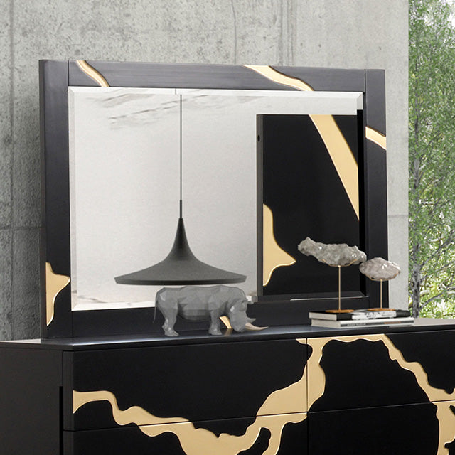 Goldsberg Black Gold Bedroom Collection - Mirror