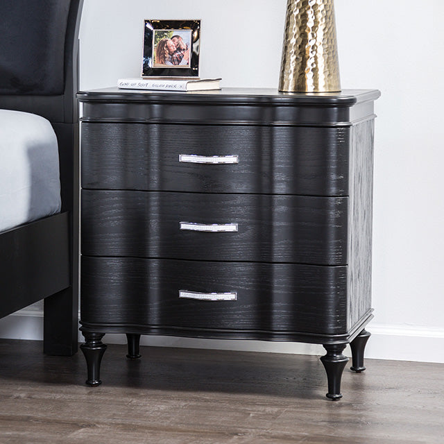 Melodi Bedroom Collection - Parc Nightstand / Black