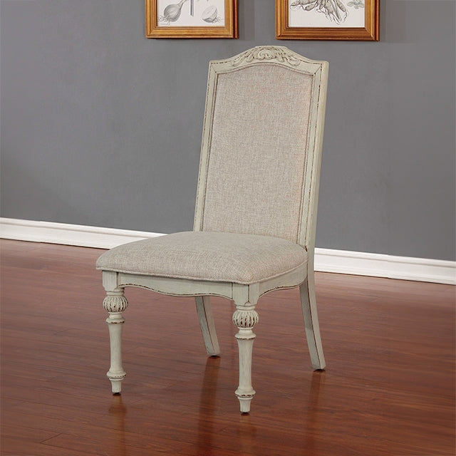 Arcadia Rustic Dining Collection - Side Chair (Set of 2) / Antique White