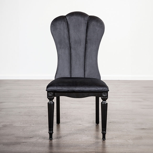 Melodi Glam Dining Collection - Parc Side Chair (Set of 2) / Black