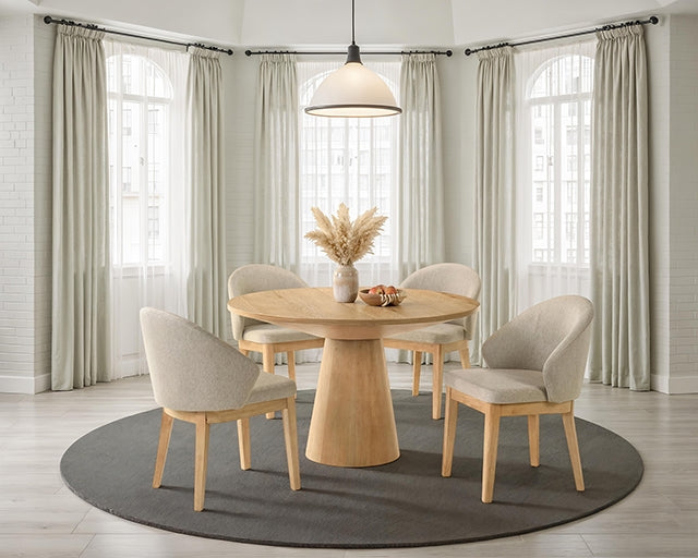 Tottenham Oak Veneer Dining Collection - 5 Pc. Table Set FM3222AK-RT-48-5PC23 / As shown
