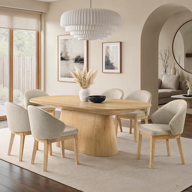 Tottenham Oak Veneer Dining Collection - Oval Table / As shown