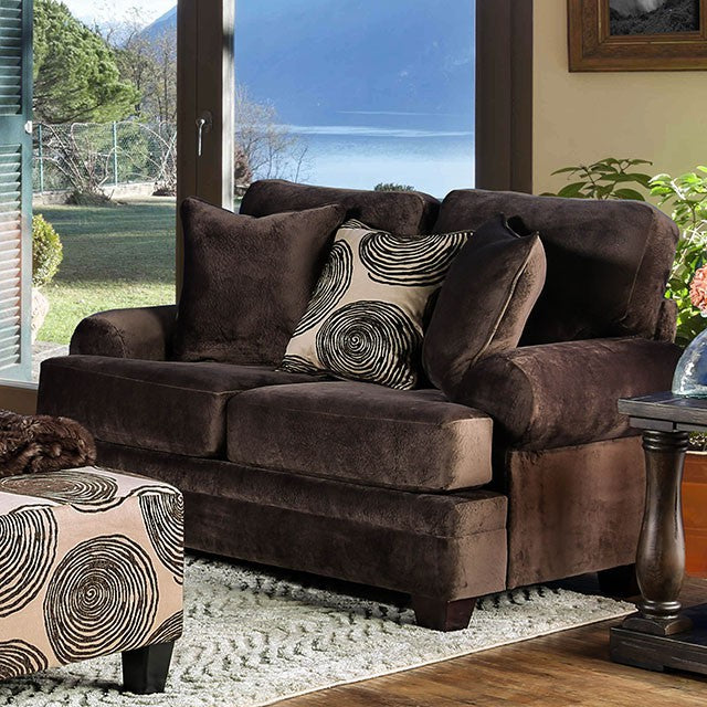 Bonaventura Upholstery Collection - Loveseat / Brown