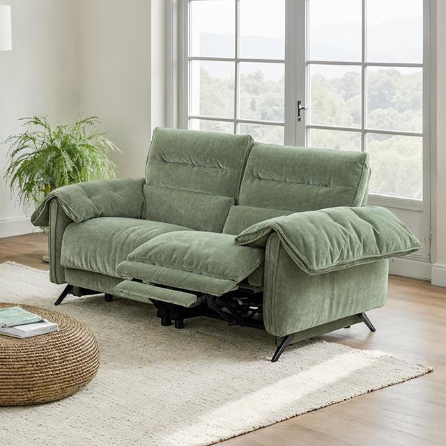 Morley Power Reclining Collection - Power Loveseat / Green