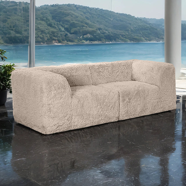Nappi Modular Sectional Collection - Loveseat Compressed Foam / Taupe
