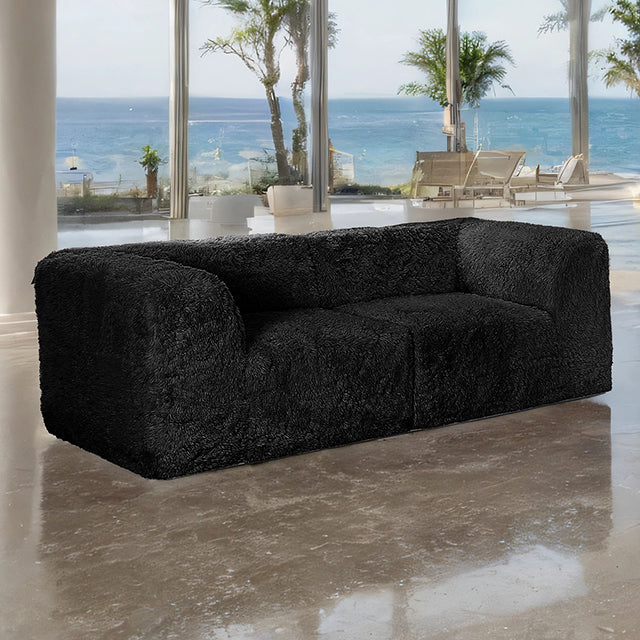 Nappi Modular Sectional Collection - Loveseat Compressed Foam / Black