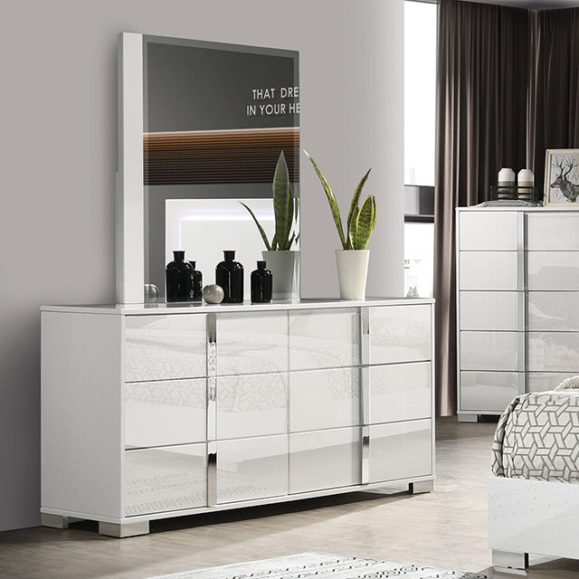 Sinistra Bedroom Collection - Dresser / White