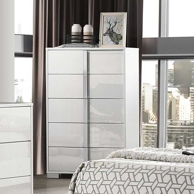 Sinistra Bedroom Collection - Chest / White